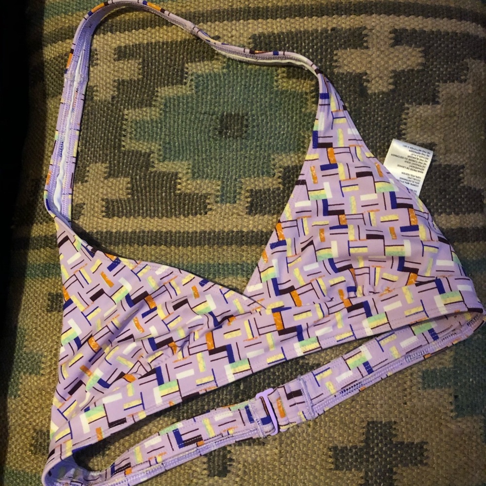 UO Out From Under Geometric Halter Top
